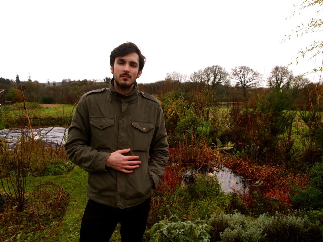 Steven helping me by looking serious