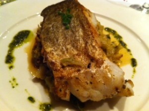 Main Course: Cabillaud (White Fish)